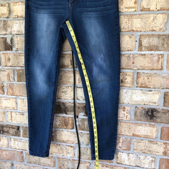 Democracy Ab Technology Stretchy Tummy Slim Mid Rise Medium Wash Skinny Jeans 10 - Picture 12 of 16